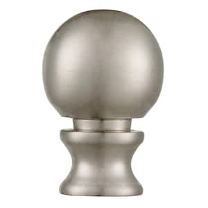 Brushed Nickel Ball Lamp Finial