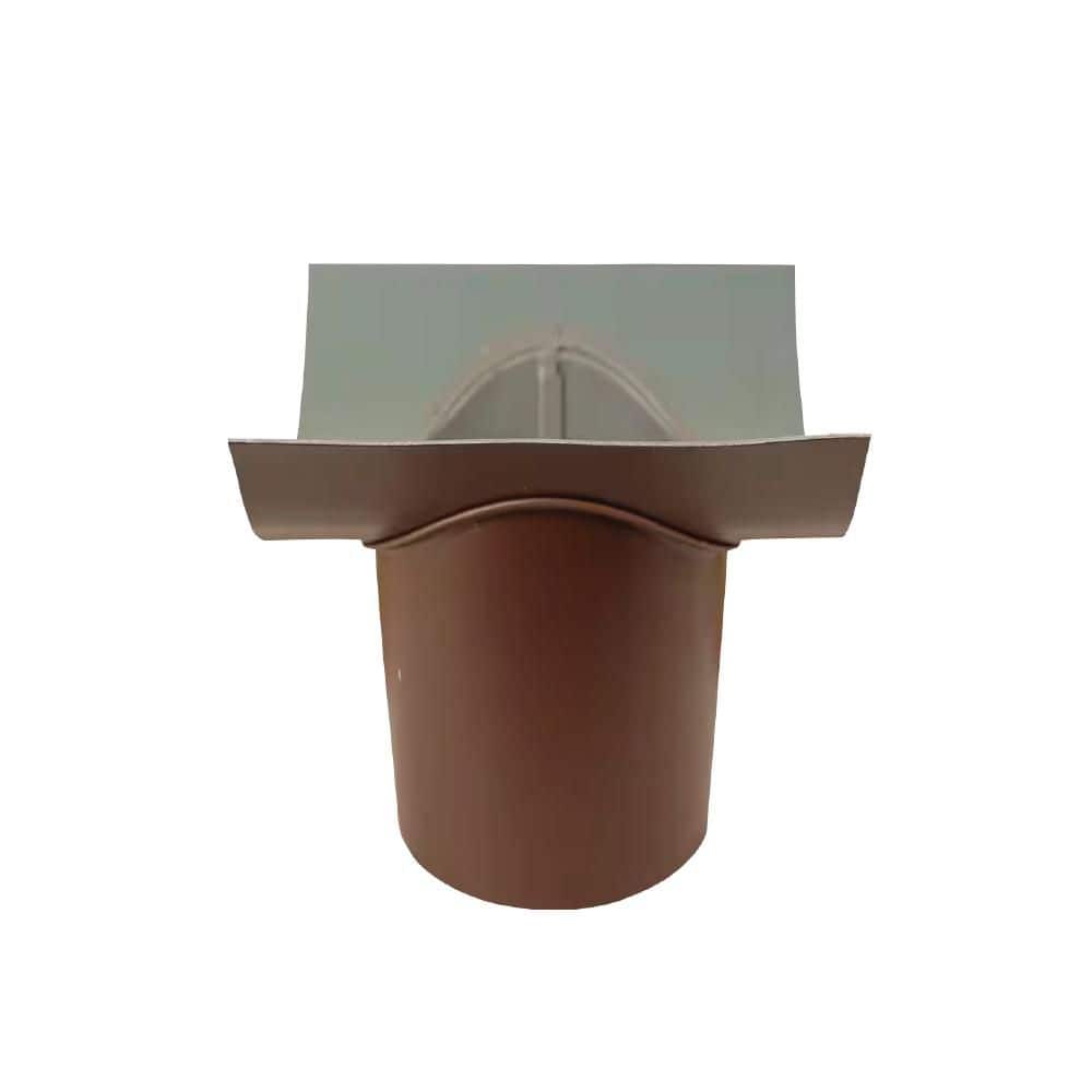 4 in. Royal Brown Aluminum Half-Round B-Outlet Wide Flange price history on PriceWatchPro