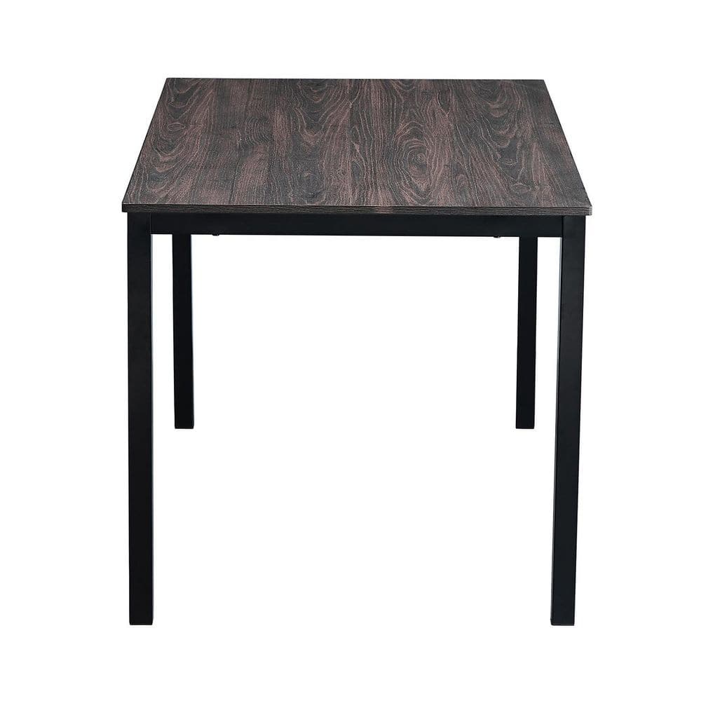 Mid-Century Modern Rectangular Walnut & Marble Dining Table, 55"