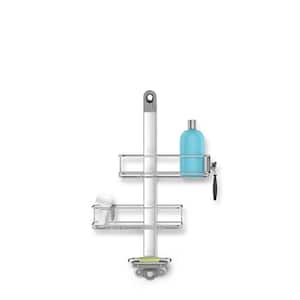 Medium Adjustable Shower Caddy, Stainless Steel and Anodized Aluminum