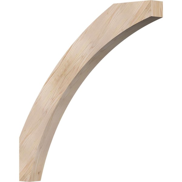 Ekena Millwork 3 1/2"W x 36"D x 36"H Thorton Smooth Knee Brace, Douglas Fir
