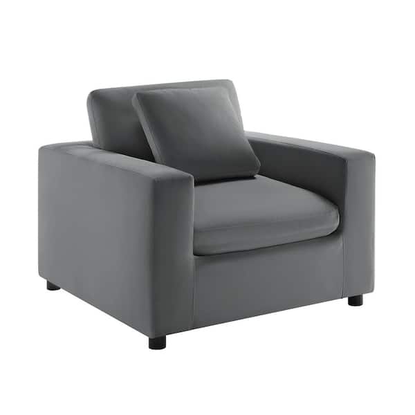 Unbranded Casella Charcoal Performance Fabric Upholstered Armchair