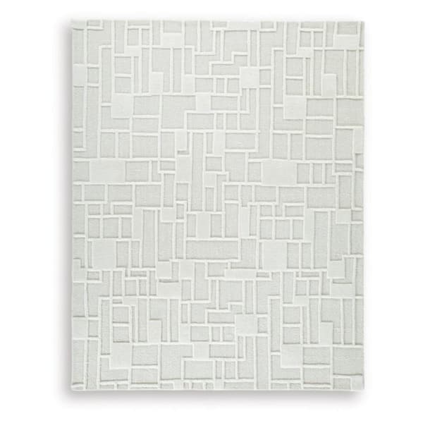 Empriss 8 ft. x  10 ft. Beige Geometric Area Rug