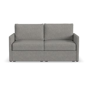 Flex 68 in. W Pebble Dark Gray Polyester Performance Fabric Upholstered 2-Seater Loveseat