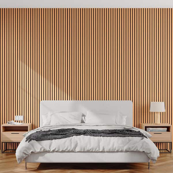 co+fe　ウッドボード comforthomi 0. 9in. x 1. 05ft. x 7. 87ft. Light Brown Acoustic