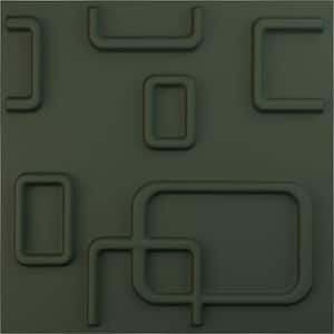 11-7/8 in. W x 11-7/8 in. H Oslo EnduraWall Decorative 3D Wall Panel, Satin Hunt Club Green (12-Pack for 11.76 Sq.Ft.)