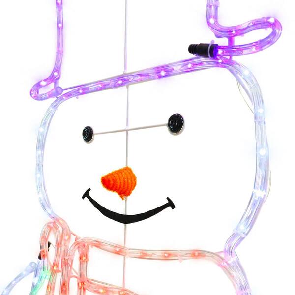 Fraser Hill Farm 5-Ft. Prelit LED Christmas Snowman with