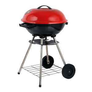 Portable Charcoal Grill in Red