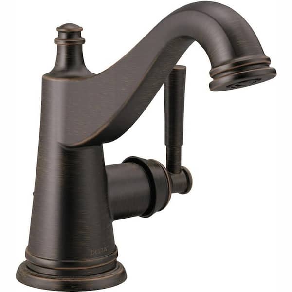 Delta Mylan Single Hole Single-Handle Bathroom Faucet in Venetian Bronze