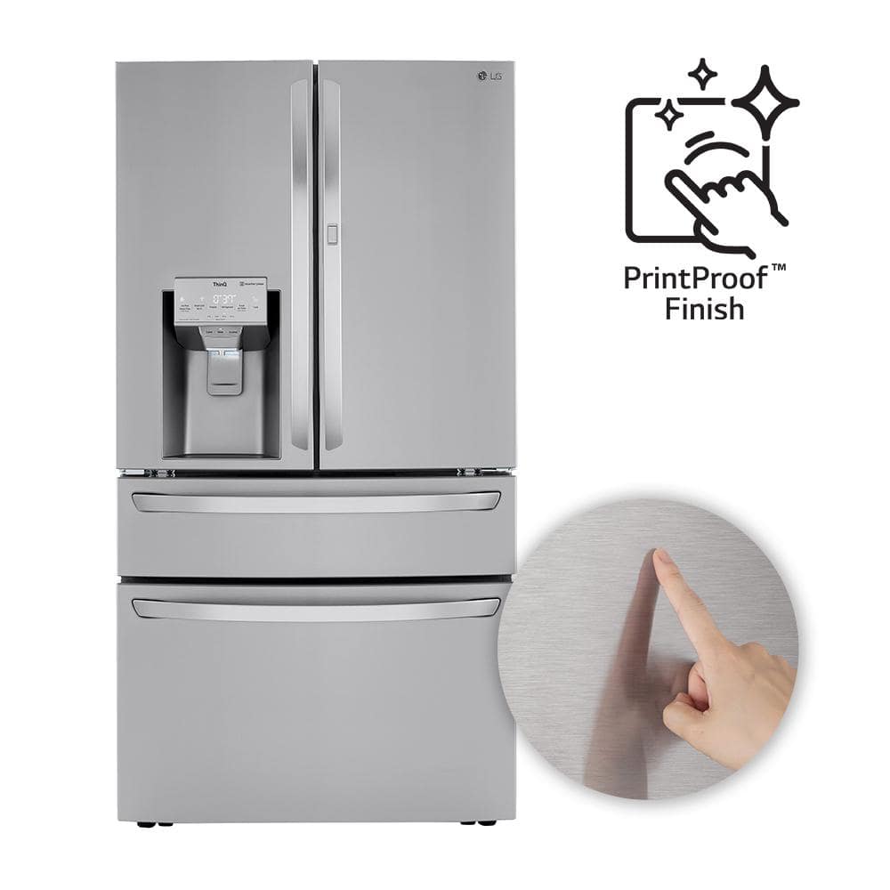 36" Stainless Steel Smart French Door Refrigerator with Ice Maker
