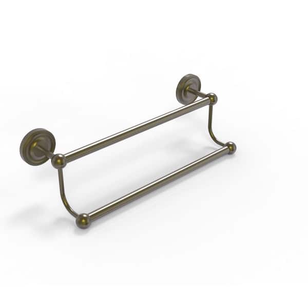 Allied Brass Prestige Regal Collection 30 in. Wall Mounted Double Towel Bar in Antique Brass