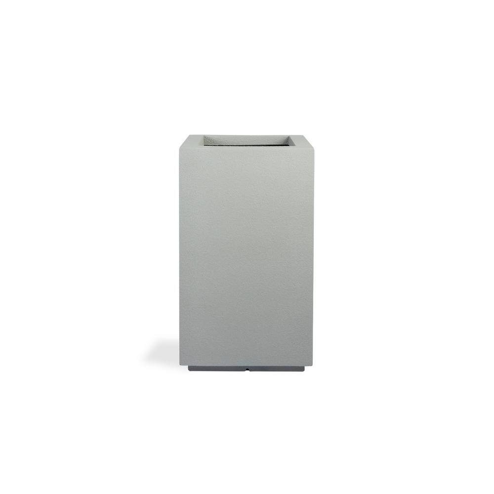 Modern FlexShell 30" Rectangular Outdoor Planter in Gray