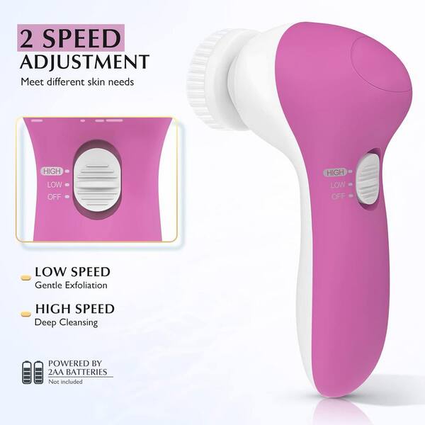 Aoibox 7in1 Electric Facial Cleansing Brush Silicone Face