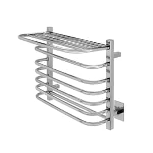 Vancouver 6-Bars Hardwired 120-Volt 23 in. Towel Warmer in Polished Stainless Steel