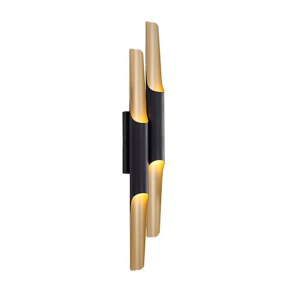 Unbranded Otto 4-Light Matte Black Wall Sconce