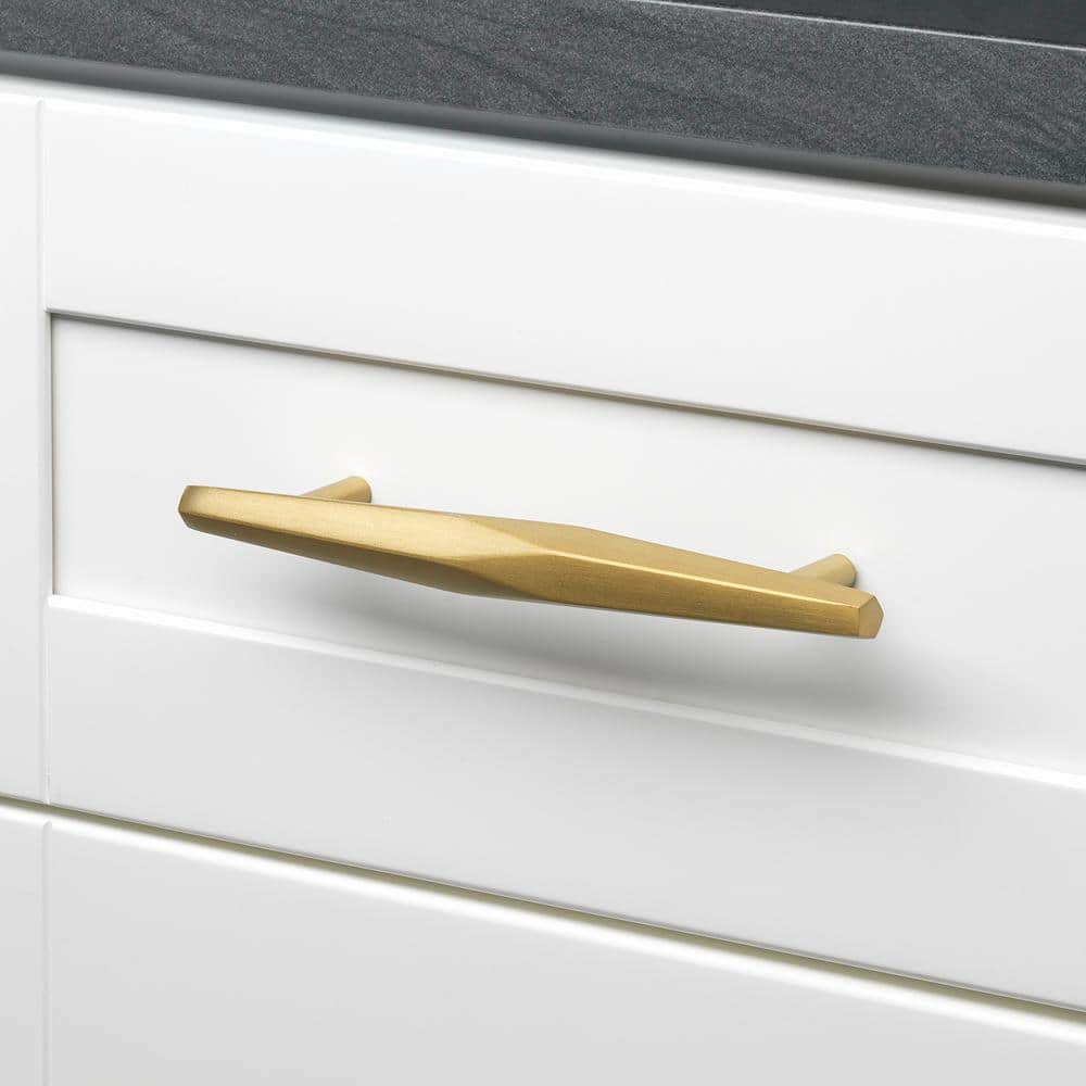7-Inch Satin Gold Brushed Modern Industrial Bar Pull