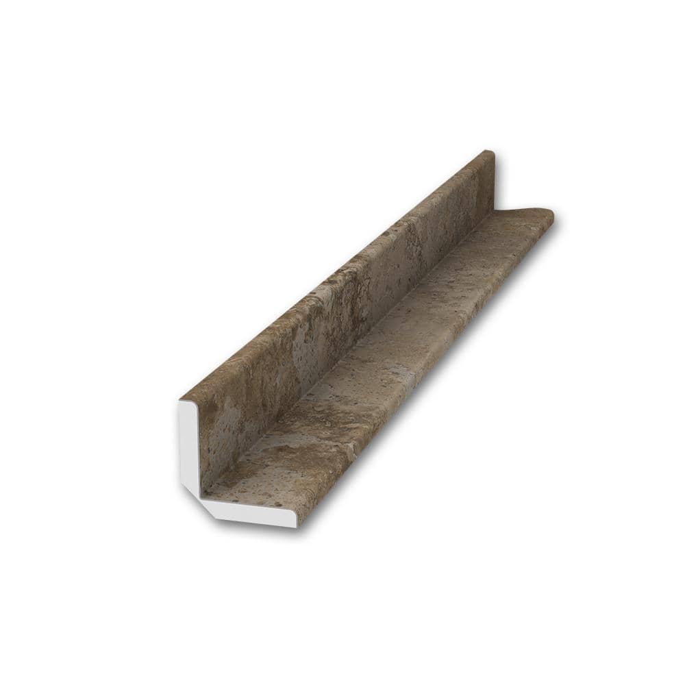 1.5 in. x 1.5 in. x 95 in. Inside Corner Trim in Mocha Travertine price history on PriceWatchPro