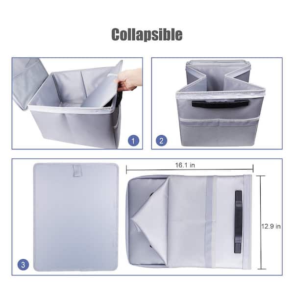 Angel Sar Silver Plastic 16.1 in. W Vertical Portable File