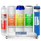 6 Months Reverse Osmosis System Replacement Filter Set - 5 Filters with ...