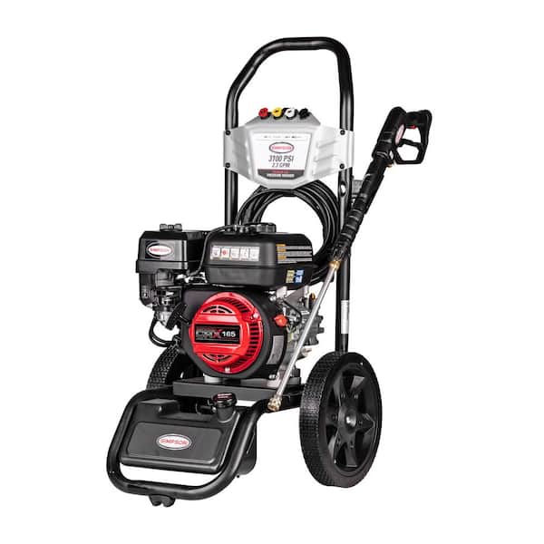SIMPSON MS61222S 3100 PSI at 2.3 GPM CRX 165 with OEM Technologies Axial Cam Pump Cold Water Premium Residential Gas Pressure Washer - 1
