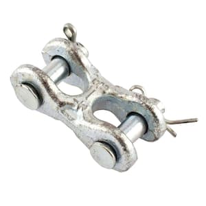 3/8 in. Zinc-Plated Double Clevis Link