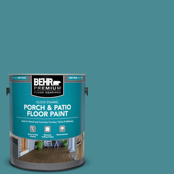 BEHR PREMIUM 1 gal. #PFC-49 Heritage Teal Gloss Enamel Interior/Exterior Porch and Patio Floor Paint