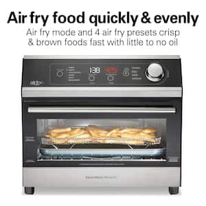 1800 W 6-Slice Black Digital Air Fry Toaster Oven