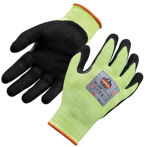 ProFlex Small Lime Hi-Vis Nitrile-Coated Level 4-Cut Gloves
