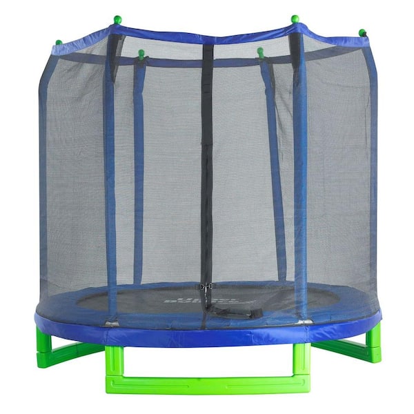 Upper Bounce Machrus Upper Bounce 7 ft. Indoor/Outdoor Classic Kiddy Trampoline and Safety Enclosure Set