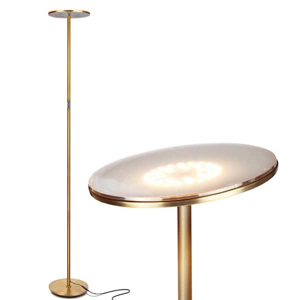 Shop Bellow Uplight Floor Lamp Antique Brass, Floor Lamps
