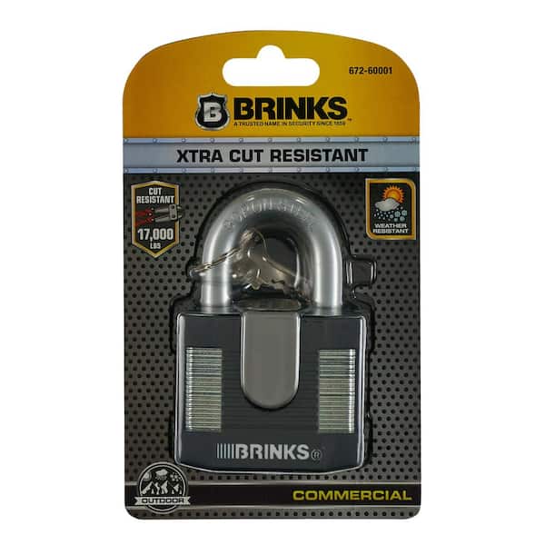 Brinks 60 mm Steel Commercial Padlock 672-60001 - The Home Depot