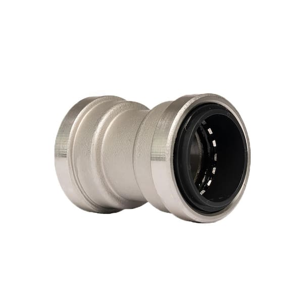 QUICKFITTING 1-1/2 in. Stainless Steel Push-to-Connect Coupling Fitting