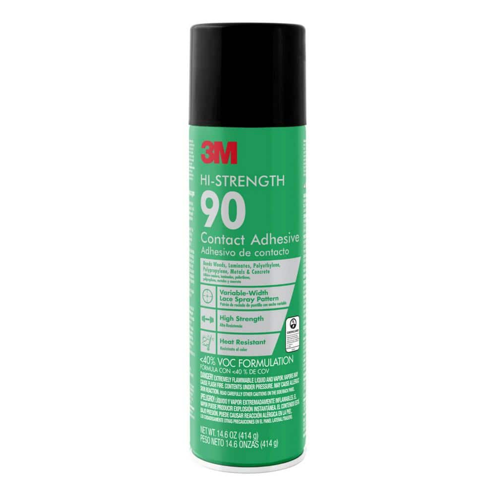 3M 14.6 oz. Hi-Strength 90 Low VOC Spray Adhesive 90-VOC40DSC - The Home  Depot