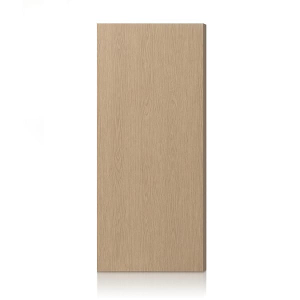 32 in. x 90 in. Oak Texture Flush Hollow Core Composite Interior Door Slab