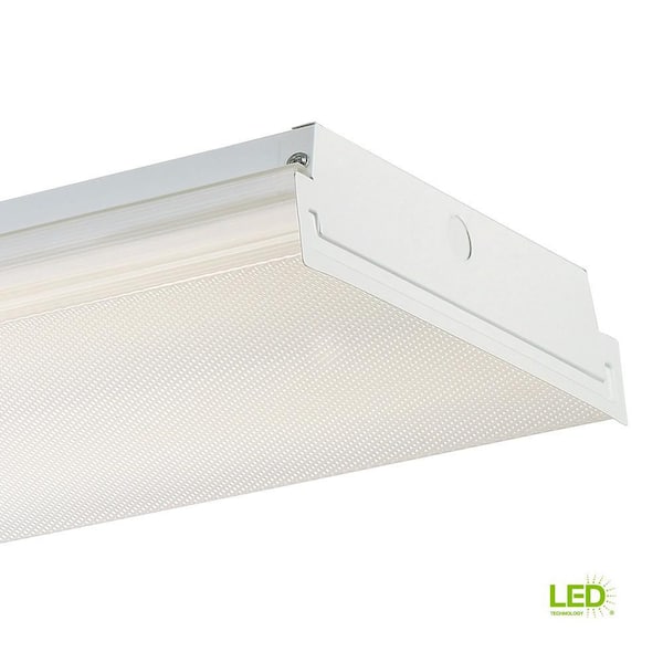 EnviroLite 4 ft. White LED Wraparound Extra Bright Ceiling Light