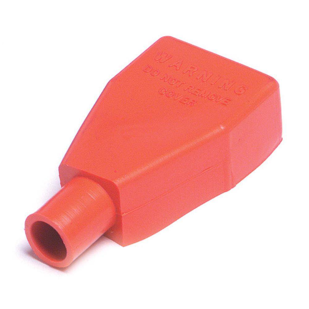Battery Terminal Protector - Straight Clamp, 1 and 2 Gauge Red