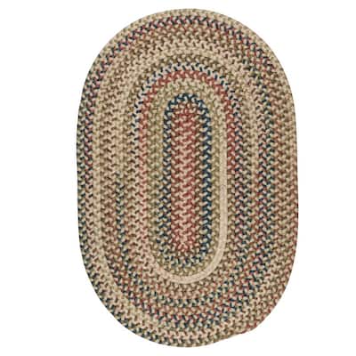 Cedar Cove Natural 8 ft. x 10 ft. Cabin Oval Area Rug