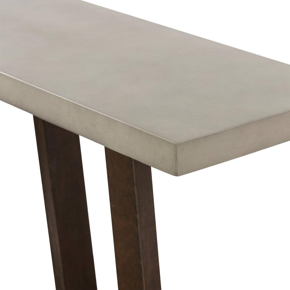 Elodie Gray Concrete and Oak Console Table