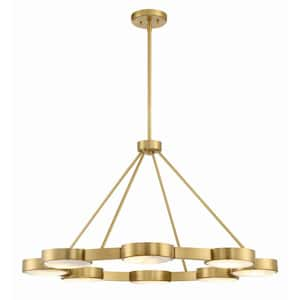 Orson 8-Light Modern Gold Chandelier