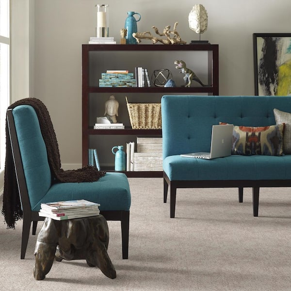 Elegant Dosinia - Stucco - Beige 48.8 oz. Nylon Pattern Installed Carpet