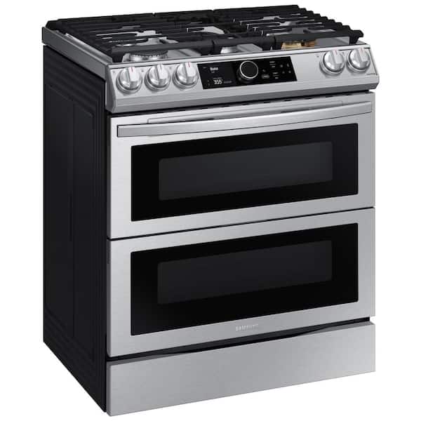 New Samsung 30-in 5 Burners 6-cu ft Self-Cleaning Air Fry Convection O –  RoxySunshine