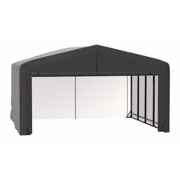 ShelterLogic Sheltertube 20 ft. x 18 ft. x 12 ft. Gray Garage