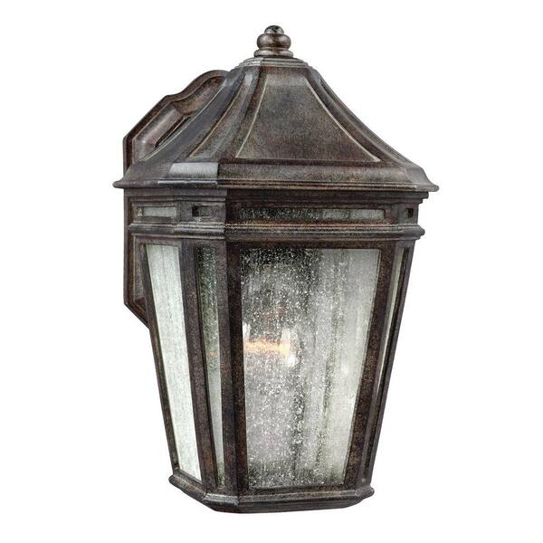 Generation Lighting Londontowne 1-Light Weathered Chestnut Outdoor 12.5 in. Wall Lantern Sconce