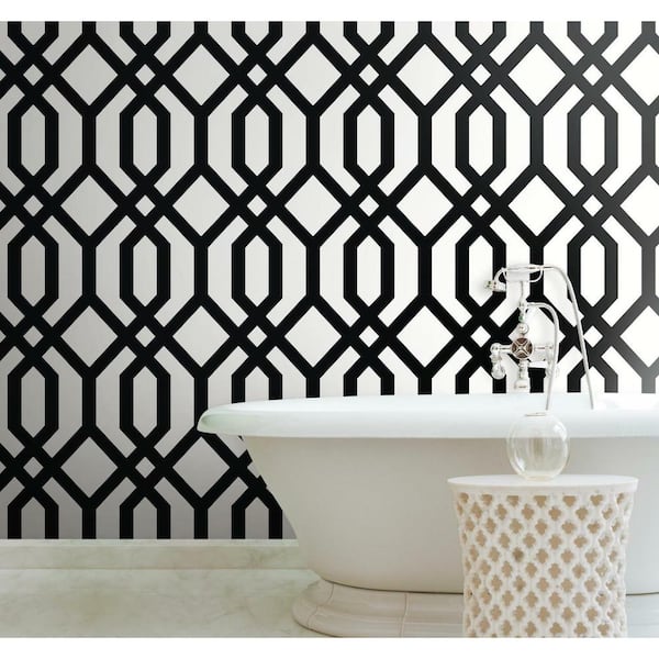 28.18 sq. ft. Gazebo Lattice Peel and Stick Wallpaper