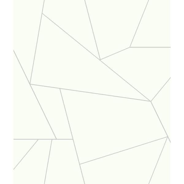 York Wallcoverings FractuRed Prism Gray Premium Peel and Stick Wallpaper Roll (Covers 34.17 sq. ft.)