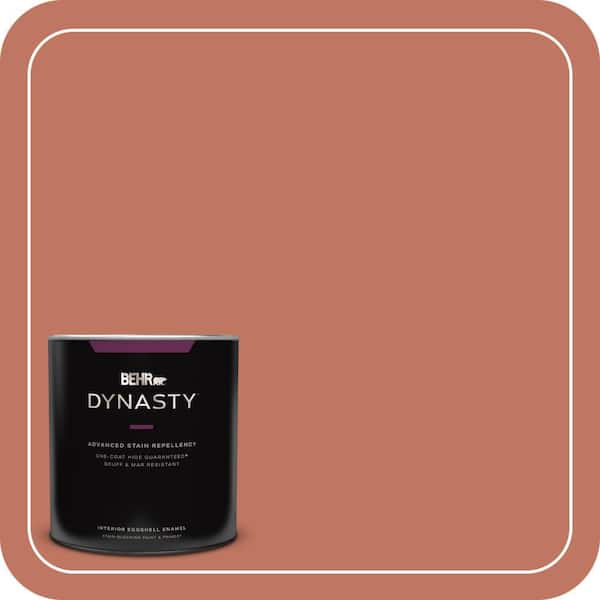 BEHR DYNASTY 1 qt. #210D-6 Caribbean Coral Eggshell Enamel Interior Stain-Blocking Paint and Primer