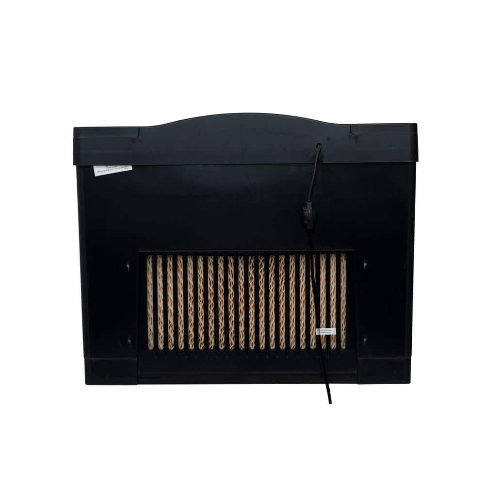 AIRCARE Black and Brushed Nickel Evaporative Humidifier with Digital Controls