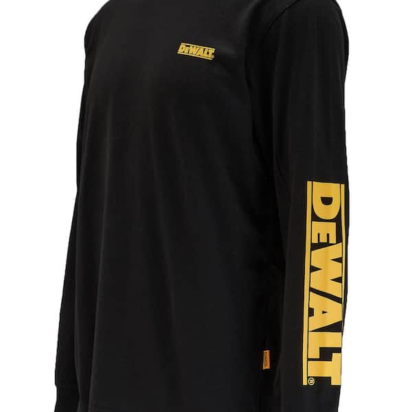 DWS Tシャツ XL 黒 DEWALT Brand Carrier Unisex XL Black Blend Long Sleeved T-Shirt