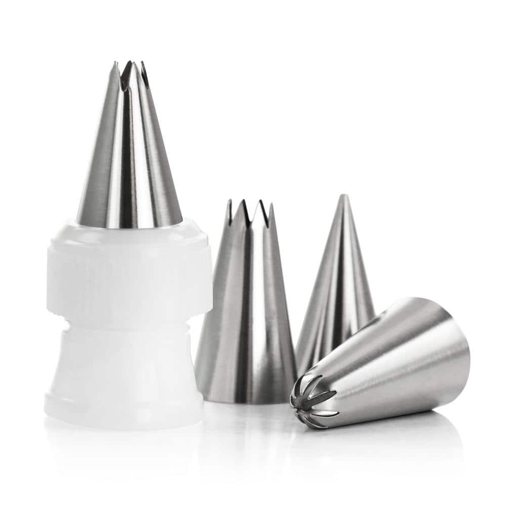 Stainless Steel Cake Decorating Nozzles 16-Piece Set