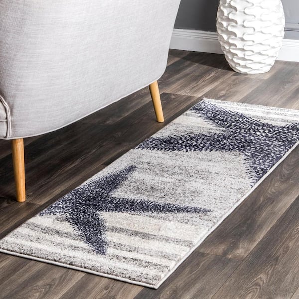 Thomas Paul Starfish Gray 3 ft. x 10 ft. Runner Rug